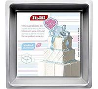 IBILI Moule carré 815220 – extra profond 20 x 20 x 10 cm aluminium anodisé