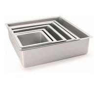 IBILI Moule carré 815220 – extra profond 20 x 20 x 10 cm aluminium anodisé