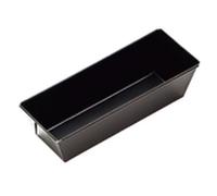 Ibili Mini moule à cake Moka 820314 – Tôle d'acier, Noir, 14,5 x 7,8 x 4,7 cm