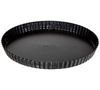 Ibili 824228 Moule à tarte dentelé amovible antiadhésif Moka 28 cm