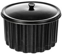 Ibili 825020 Moule à pudding antiadhésif avec couvercle 20 cm Aluminium, Noir