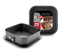 Ibili Moule carré démontable antiadhésif 826524 Moka 24 x 24 cm avec base
