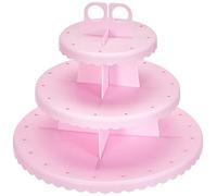 IBILI Support pour cupcakes et cakepops 827600 – 48 bâtons plastique rose 30 x 30 x 24 cm
