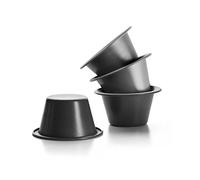 IBILI 827800 Lot de 4 Moules Crème Caramel Moka Acier 8 cm