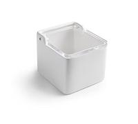 Ibili 8411922449631 Salière carrée avec couvercle en acrylique, multicolore, 11 x 11 cm, nylon