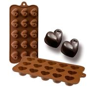 IBILI 860301 Moule chocolat Coeur 15 cavités 100% Silicone
