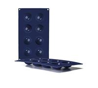 IBILI 870041 Moule Forme Semi sphère 8 Cavité, Silicone, Bleu, 32 x 19 x 2 cm
