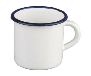 IBILI 903008 Gobelet, Acier, Blanc/Bleu, 8 cm, 13.99 x 8.99 cm