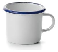 IBILI 903008 - Mug acier émaillé blanc - Gobelet acier émaillé blanc - Timbale H,8,3 x Dia,8 cm