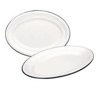 IBILI 903925 plat ovale email Blanca 25x17 cm G