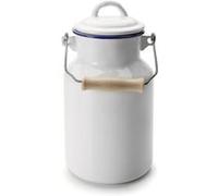 IBILI 904302 bidon à lait email blanc et bleu 2 lt G