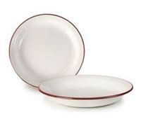 Ibili Assiette creuse 908028 Émail bordeaux 28 cm
