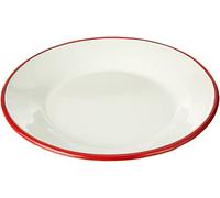 IBILI 908122 Assiette Plate, Papier, Blanc/Rouge, 22 x 22 x 2 cm