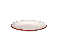 Vaisselle Ibili 908124 assiette plate email bordeaux 24 cm