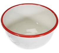 Ibili Bol 908316 en porcelaine blanc/rouge 16 x 16 x 9 cm