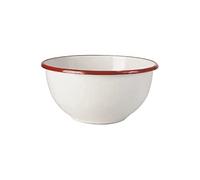 IBILI 908320 Bol, Porcelaine, Blanc/Rouge, 20 x 20 x 11 cm
