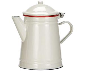 IBILI 908501 Cafetière Conique, Acier, Blanc, 12 x 12 x 19 cm