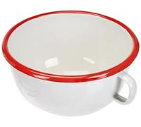 IBILI 909114 Bowl avec Anse, Acier, Blanc/Rouge, 14 cm