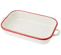 IBILI 909932 Plat à Rôtir avec Anses Acier Blanc 32 x 22 x 7 cm