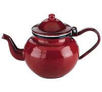 Ibili 910370 Théière en acier émaillé vitifiée Rouge 0,75 l