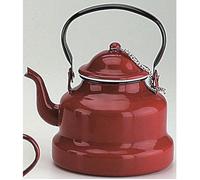 Ibili 910410 Bouilloire en acier émaillé vitifiée Rouge 1 l