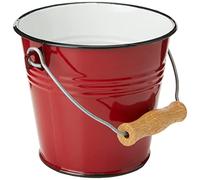 Ibili Seau 911514 en acier émaillé vitrifié rouge – 1,5 L