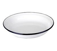 Ibili 912924 Assiette, Acier, Blanc/Bleu, 23 x 23 x 4 cm