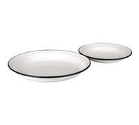 IBILI Assiette 912924 Acier Blanc/Bleu 23 x 23 x 4 cm