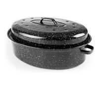 914538 cocotte ovale avec couvercle black 38 cm