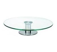 Ibili Plateau tournant 717130, 30 cm, Argenté/Transparent