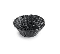 IBILI - Boîte à pain ronde en polyratan à chevrons noirs 13 x 6 cm