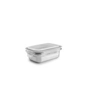 Ibili Boîte rectangulaire Keepklin 400 ml – acier inoxydable, micro-ondes, couvercle hermétique