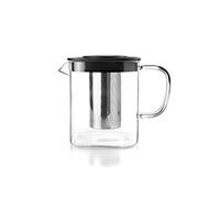 Ibili Bouilloire Square avec filtre – 0,6 L borosilicate & acier inoxydable 18/10