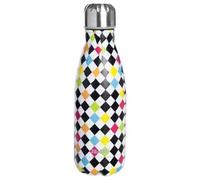 Ibili Bouteille isotherme Arlequin – 500 ml – Double paroi inox 18/10 – Réutilisable