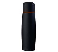 Ibili Bouteille isotherme 745805 – en acier inoxydable, noire, 25 x 7 cm