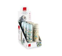 IBILI - Bouteille isotherme pour liquides Forêt 500 ml, acier inoxydable 18/10, double paroi, couleur aléatoire