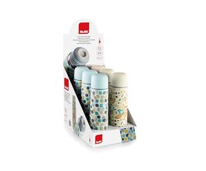 IBILI - Bouteille isotherme pour liquides Forêt 500 ml, acier inoxydable 18/10, double paroi, couleur aléatoire