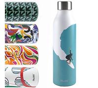Ibili - Bouteille Isotherme Surf, 500 ml, Acier Inoxydable 18/10, Double Paroi, Réutilisable