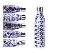 Ibili - Bouteille Isotherme Symbol Blue (Symbole Bleu), 500 ml, Acier Inoxydable 18/10, Double Paroi, Réutilisable