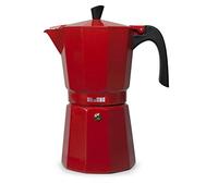 Ibili – Cafetière à expresso Bahia – 3 tasses, 150 ml, aluminium, rouge