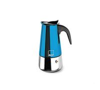 IBILI Cafetière express Moca Blue, 2 tasses, 100 ml, acier inoxydable, convient pour induction