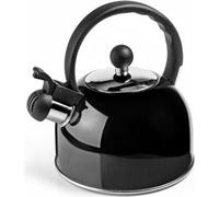IBILI - Cafetière, sifflet, noir, 2,5 litres, inox, convient pour les plaques à induction