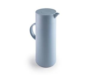 IBILI - Carafe isotherme avec intérieur en verre, double paroi, 1 litre, bleu, sans BPA