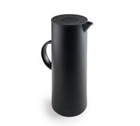 IBILI - Carafe isotherme avec intérieur en verre, double paroi, 1 litre, noir, sans BPA