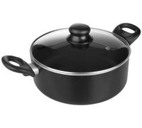 IBILI - Casserole avec couvercle en verre, Aluminium, 20 cm, Antiadhésif, Compatible avec l’induction