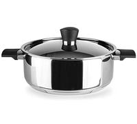 IBILI - Casserole avec couvercle Svea, 22 cm, Acier inoxydable 18/10, Compatible avec l’induction