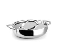 IBILI - Casserole avec couvercle Triply naturelle 16 cm, acier inoxydable, convient pour induction, sans antiadhésif