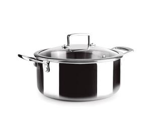 IBILI - Casserole tricouche Triply Natural 24 cm, acier inoxydable, convient pour induction, sans antiadhésif