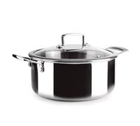 IBILI - Casserole tricouche Triply naturelle 26 cm, acier inoxydable, convient pour induction, sans antiadhésif