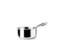 IBILI - Casserole triple couche naturelle, 14 cm, 1 litre, acier inoxydable, convient pour induction, sans antiadhésif